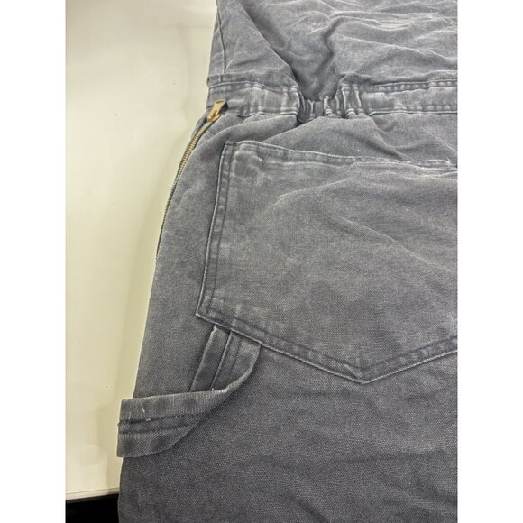 Vintage Walls Blizzard Pruf Canvas Insulated Bib Overalls Mens XXL Black GUC - Picture 4 of 14